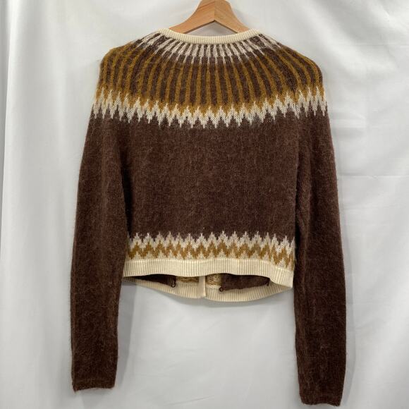 J. Crew S Fair Isle cardigan sweater in brushed yarn - Picture 6 of 8